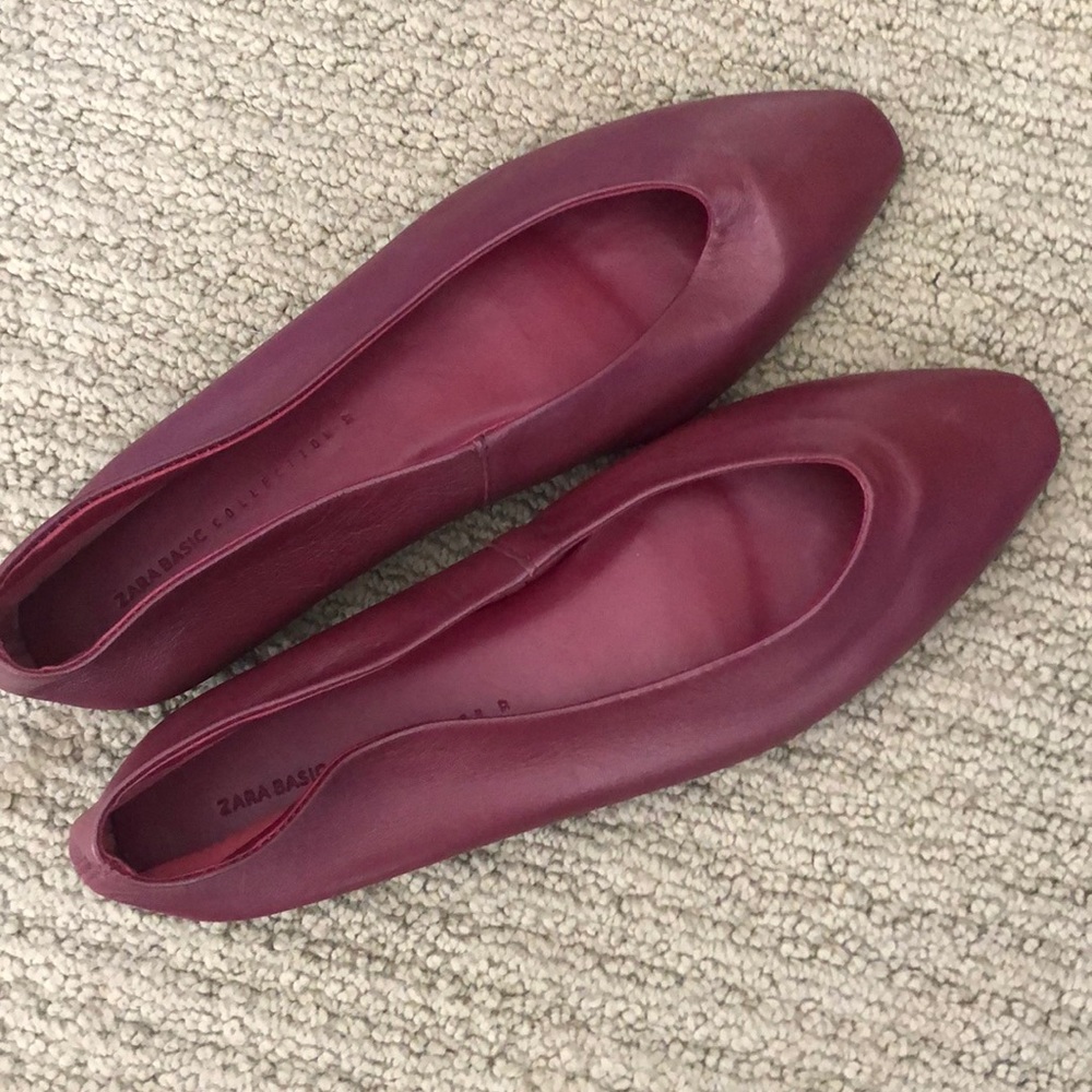 Chic Celine style Zara leather flats